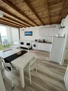 A kitchen or kitchenette at Avenida central