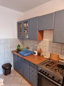 Kuchyň nebo kuchyňský kout v ubytování Apartmani Petra