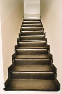 a set of stairs in a building at Appartamento Villa Cristina in Genoa