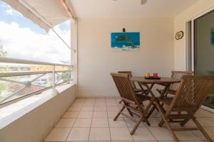 Balkon lub taras w obiekcie T2 Tt Confort/Wifi 200m plages Anses Mitan 3 Ilets