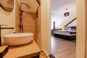 Postel nebo postele na pokoji v ubytování DreamHouse7 rooms