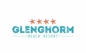 a logo for a beach resort with four stars at Glenghorm Beach Resort in Ingonish