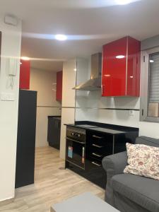 Apartamento Deluxe, 4 habitaciones, Parking tesisinde mutfak veya mini mutfak