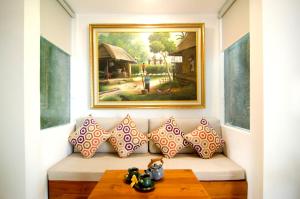 Posezení v ubytování Danakha Villa Ubud