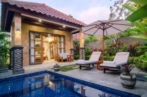 Bazén v ubytování Danakha Villa Ubud nebo v jeho okolí