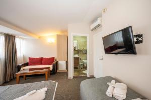 TV a/nebo společenská místnost v ubytování Hotel Melita