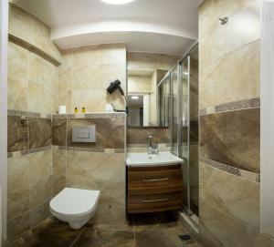 Koupelna v ubytování Hotel Melita