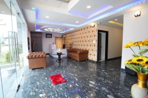 A seating area at DC comforts