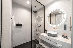 Koupelna v ubytování Fasson Hotel