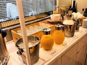 Kuchyň nebo kuchyňský kout v ubytování Hotel Sunroute Ginza