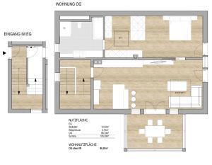 Plán poschodí v ubytovaní Ferienwohnung Strubreiter