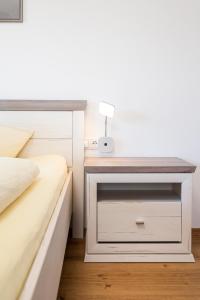 Postel nebo postele na pokoji v ubytování Haus Kindler