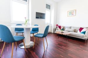 Televízia a/alebo spoločenská miestnosť v ubytovaní Comfortable Apartments Vienna 1100 with contactless Check-in