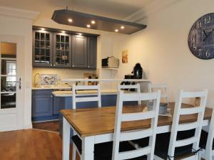 Kuchyň nebo kuchyňský kout v ubytování Ferienwohnung Pelzerglück