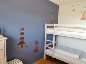 Postel nebo postele na pokoji v ubytování Ferienwohnung Pelzerglück