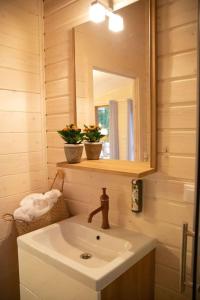Kylpyhuone majoituspaikassa Sielankownia