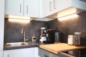 A kitchen or kitchenette at Modern Apartment close to Congress Center, TU-Uni and Center with Netflix!