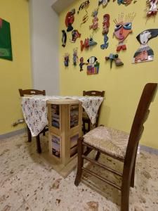 Posezení v ubytování B&B Il MappaMondo