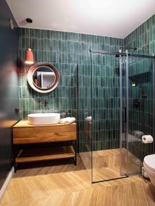 Apartament Dom Szwajcara tesisinde bir banyo