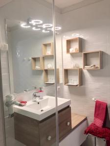 Chambres D'hôtes Du Domaine De Jacquelin tesisinde bir banyo
