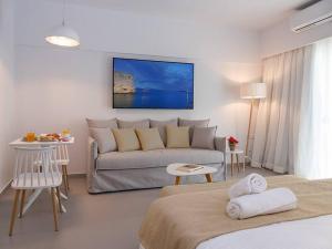 Postel nebo postele na pokoji v ubytování Electra Luxury Apartment at the Heraklion Center