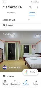 Postel nebo postele na pokoji v ubytování Catalinas inn