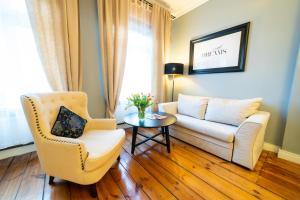 Część wypoczynkowa w obiekcie Apartamenty Pod Zegarem