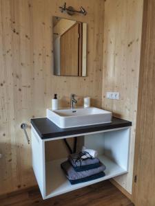 Et badeværelse på Bergreich Appartement 1