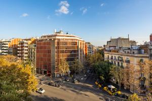 바르셀로나 전경 또는 아파트에서 바라본 도시 전망