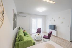 TV a/nebo společenská místnost v ubytování Apartment Gučevo