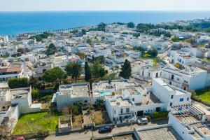 an aerial view of a city with white buildings at Leuca Mon Amour in Leuca