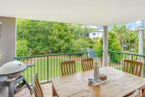 Μπαλκόνι ή βεράντα στο Yiningie Apartment Baden 9 Rainbow Shores
