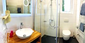 Koupelna v ubytování HIL - Hotel im Lus Schopfheim