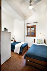A bed or beds in a room at Villa Zoi Tzitzifes