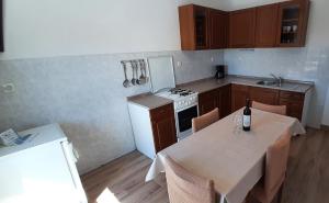 Kuchyň nebo kuchyňský kout v ubytování Apartment Classic