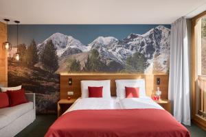 Voodi või voodid majutusasutuse Hotel Ortles B&B toas