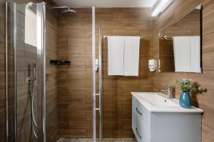 Koupelna v ubytování Travel Hotel Eilon