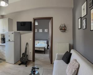 Kuchyňa alebo kuchynka v ubytovaní Antigoni's Studio Cozy Private Apartment