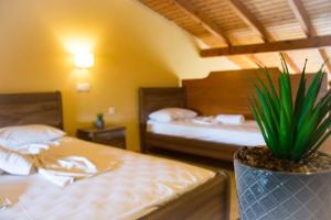 Postel nebo postele na pokoji v ubytování Koulouris Beach Hotel