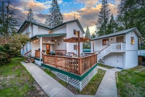 Bygningen som feriehuset ligger i