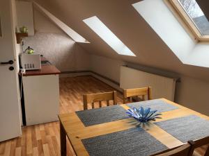 Kuchyň nebo kuchyňský kout v ubytování Apartmán pod Lázněma