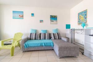 Część wypoczynkowa w obiekcie T2 Tt Confort/Wifi 200m plages Anses Mitan 3 Ilets