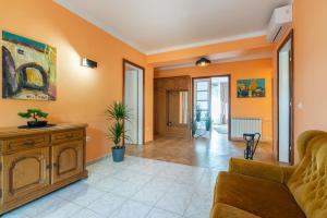 Χώρος καθιστικού στο Apartments Virna