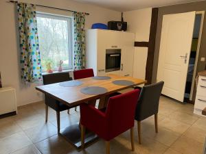 Kuchyň nebo kuchyňský kout v ubytování Ferienhaus geStRanDeT