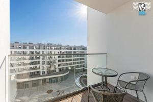 Balkón alebo terasa v ubytovaní Ms Apartments Top Center VIII