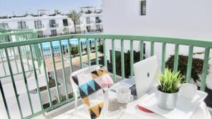 Balkón nebo terasa v ubytování Corralejo Playa