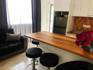Kuchyň nebo kuchyňský kout v ubytování Verona Apartment