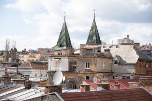 Vista generica su Sarajevo o vista sulla città dall'interno dell'hotel