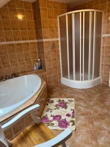 Koupelna v ubytování Apartmán u Míši