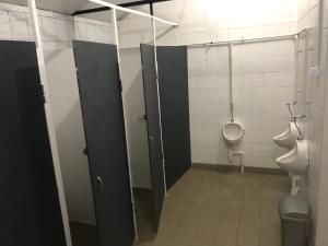 Koupelna v ubytování Tóparti Camping